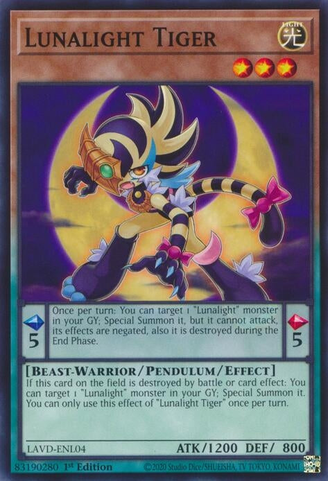 Image for Lunalight Tiger (LAVD-ENL04) [Legendary Arc-V Decks] - YuGiOh