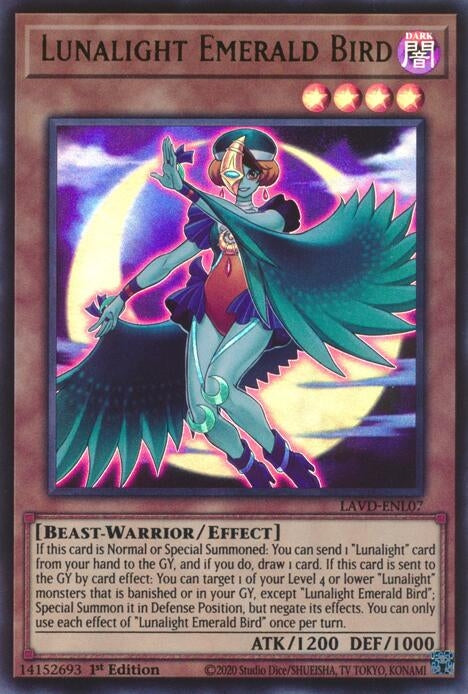 Image for Lunalight Emerald Bird (LAVD-ENL07) [Legendary Arc-V Decks] - YuGiOh