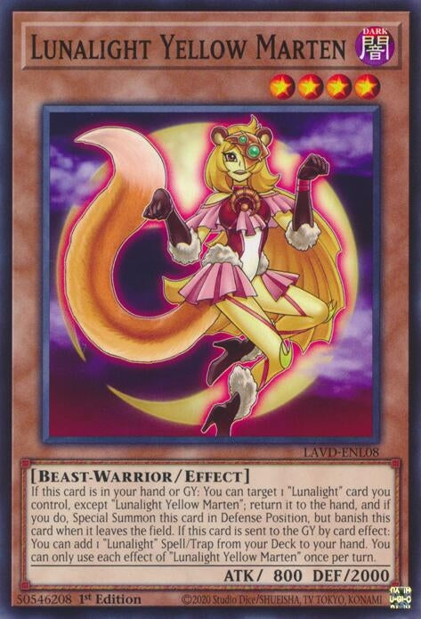 Image for Lunalight Yellow Marten (LAVD-ENL08) [Legendary Arc-V Decks] - YuGiOh