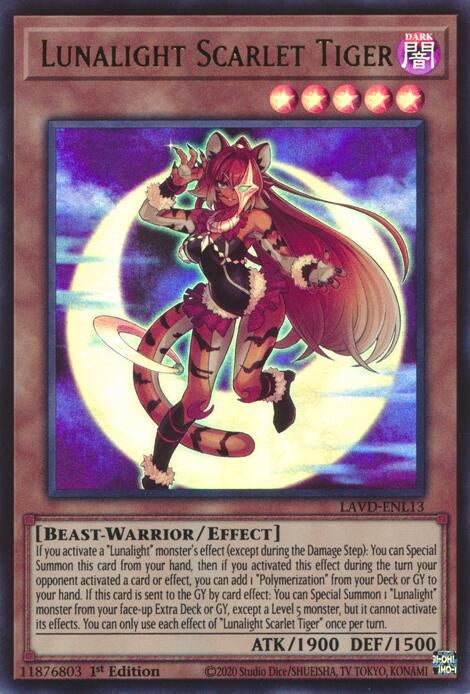Image for Lunalight Scarlet Tiger (LAVD-ENL13) [Legendary Arc-V Decks] - YuGiOh