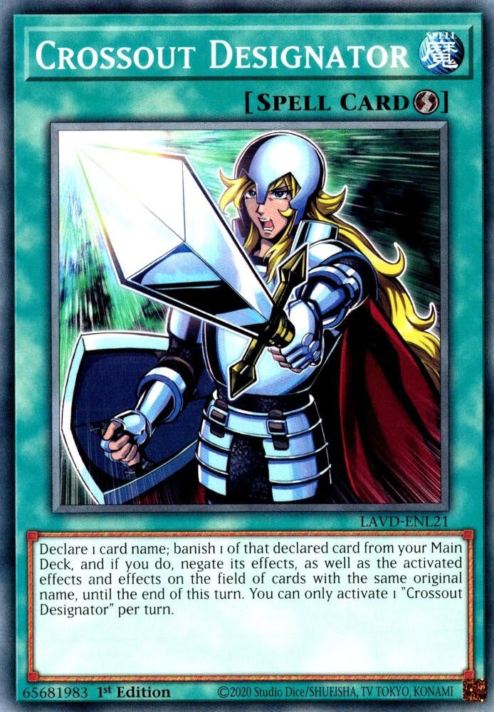 Image for Crossout Designator (LAVD-ENL21) [Legendary Arc-V Decks] - YuGiOh