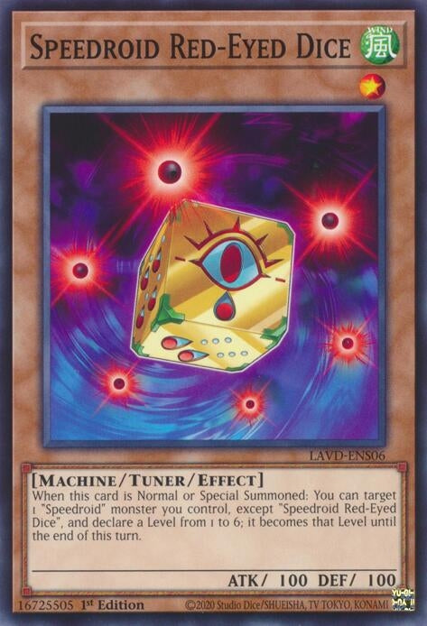 Image for Speedroid Red-Eyed Dice (LAVD-ENS06) [Legendary Arc-V Decks] - YuGiOh