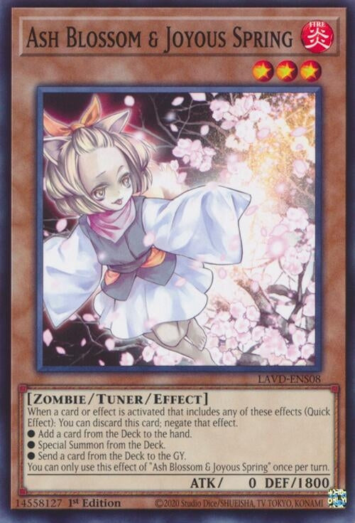 Image for Ash Blossom & Joyous Spring (LAVD-ENS08) (LAVD-ENS08) [Legendary Arc-V Decks] - YuGiOh