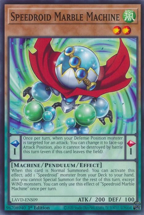 Image for Speedroid Marble Machine (LAVD-ENS09) [Legendary Arc-V Decks] - YuGiOh