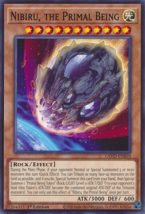 Image for Nibiru, the Primal Being (LAVD-ENS10) [Legendary Arc-V Decks] - YuGiOh