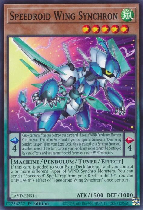 Image for Speedroid Wing Synchron (LAVD-ENS14) [Legendary Arc-V Decks] - YuGiOh