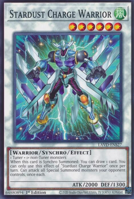 Image for Stardust Charge Warrior (LAVD-ENS27) [Legendary Arc-V Decks] - YuGiOh