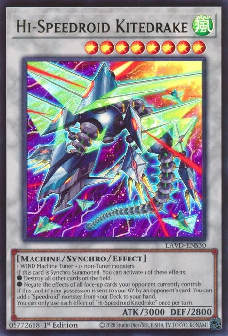 Image for Hi-Speedroid Kitedrake (LAVD-ENS30) [Legendary Arc-V Decks] - YuGiOh