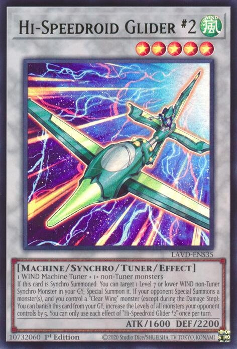 Image for Hi-Speedroid Glider #2 (UR) (LAVD-ENS35) [Legendary Arc-V Decks] - YuGiOh