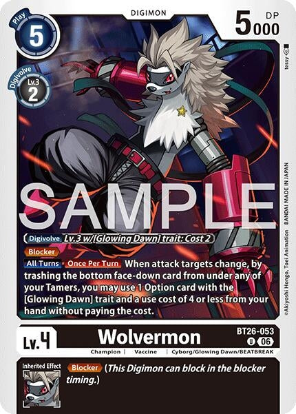 Image for Wolvermon (BT26-053 U) [Timeless Bonds] - Digimon Card Game