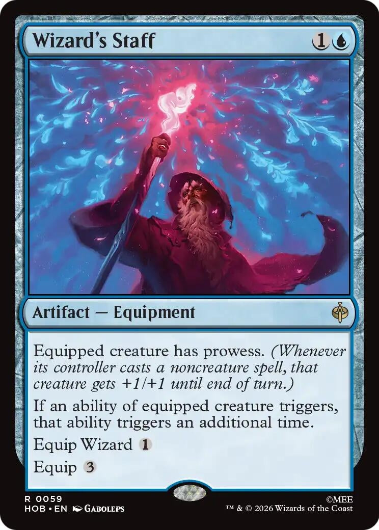 Image for Wizard's Staff (59) [The Hobbit] - Magic: The Gathering