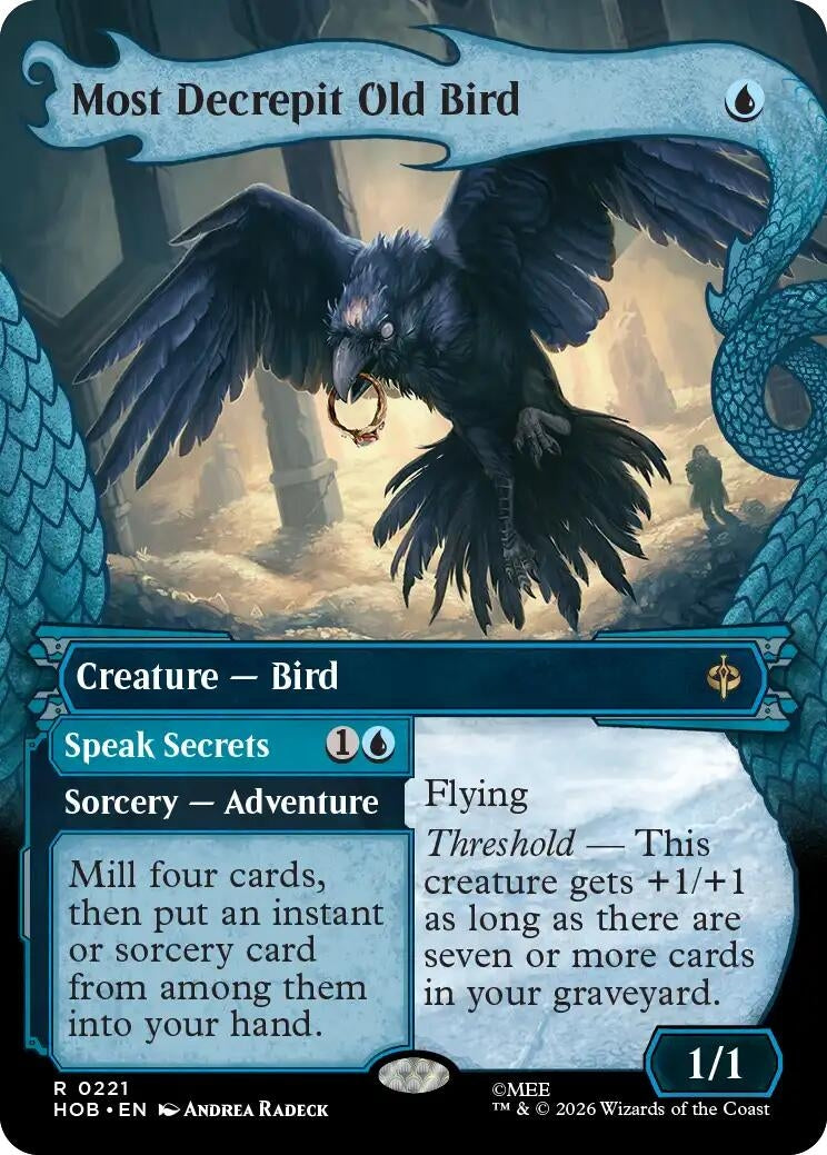 Image for Most Decrepit Old Bird (Showcase) (221) [The Hobbit] - Magic: The Gathering