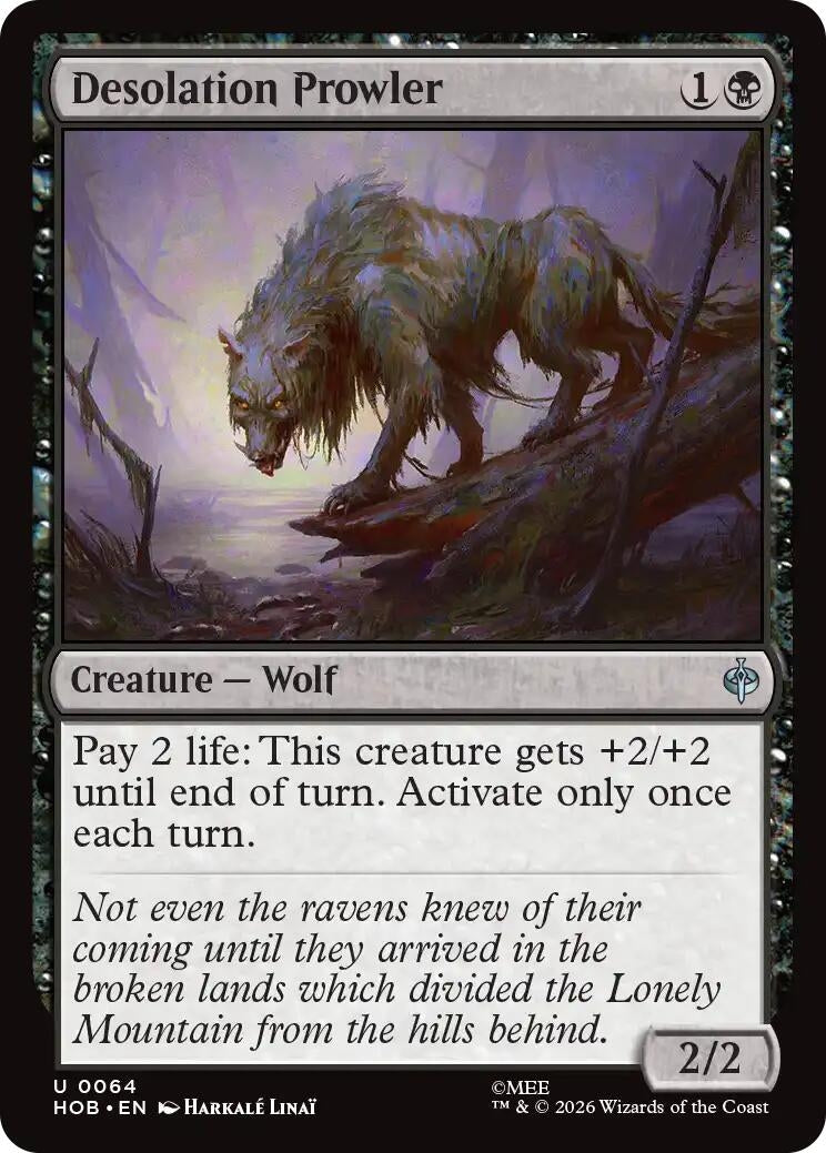 Image for Desolation Prowler (64) [The Hobbit] - Magic: The Gathering