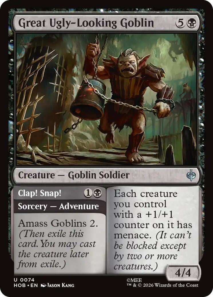 Image for Great Ugly-Looking Goblin (74) [The Hobbit] - Magic: The Gathering