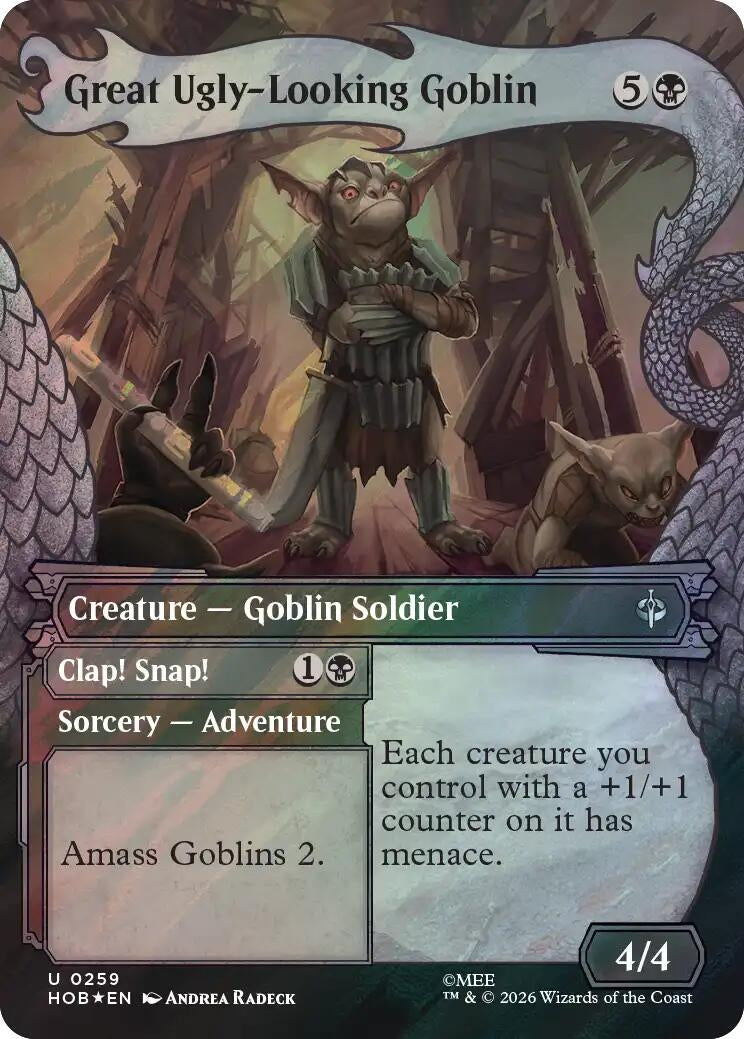 Image for Great Ugly-Looking Goblin (Showcase) (Surge Foil) (259) [The Hobbit] - Magic: The Gathering