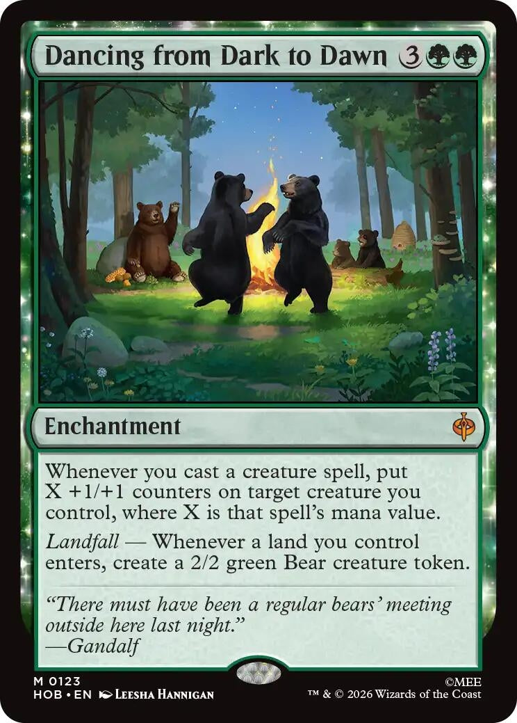 Image for Dancing from Dark to Dawn (123) [The Hobbit] - Magic: The Gathering