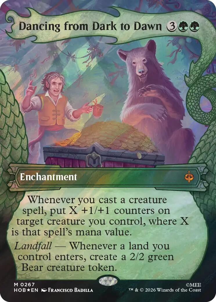 Image for Dancing from Dark to Dawn (Showcase) (Surge Foil) (267) [The Hobbit] - Magic: The Gathering