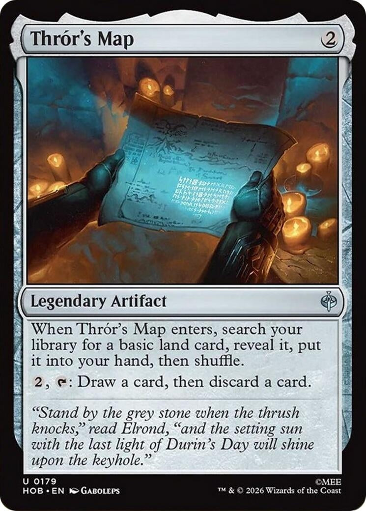 Image for Thror's Map (179) [The Hobbit] - Magic: The Gathering