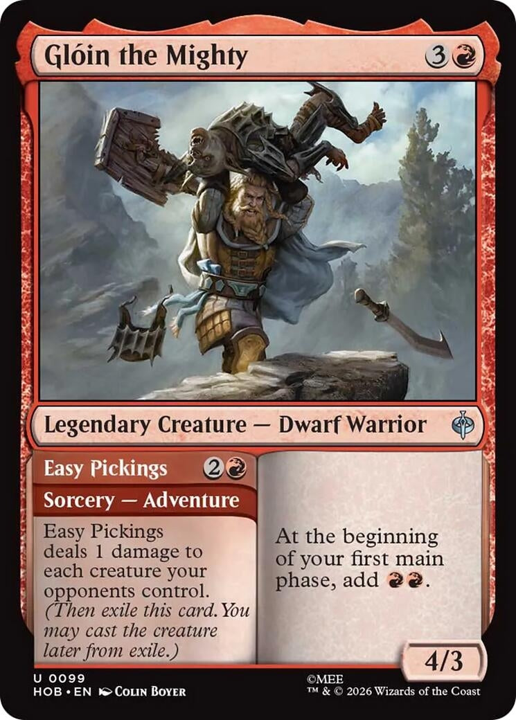 Image for Gloin the Mighty (99) [The Hobbit] - Magic: The Gathering