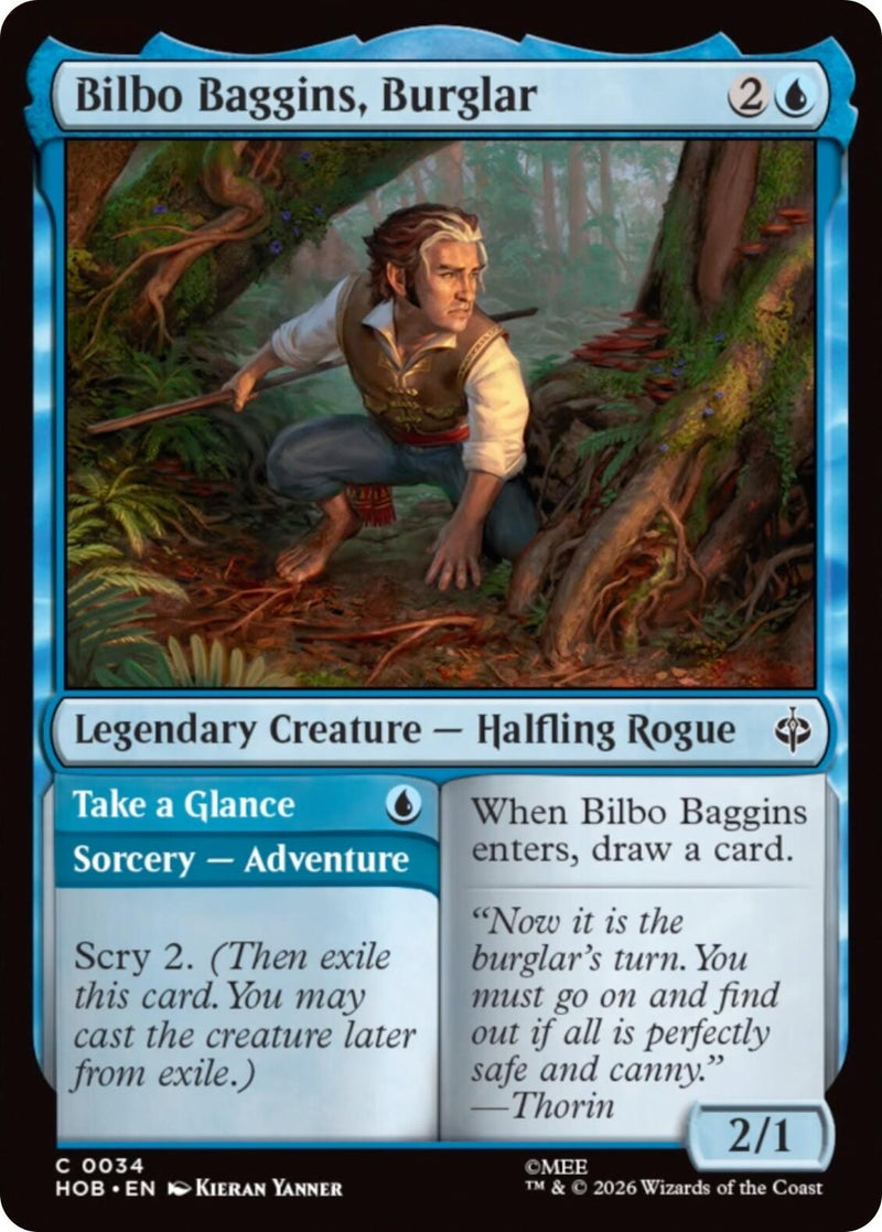 Image for Bilbo Baggins, Burglar (34) [The Hobbit] - Magic: The Gathering