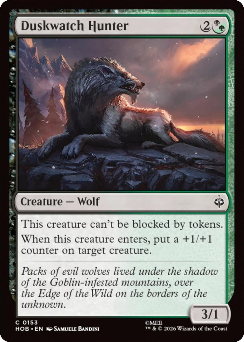 Image for Duskwatch Hunter (153) [The Hobbit] - Magic: The Gathering