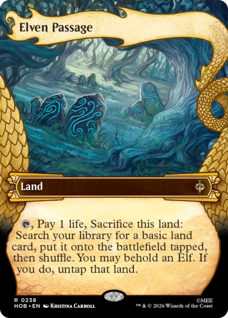 Image for Elven Passage (Showcase) (238) [The Hobbit] - Magic: The Gathering
