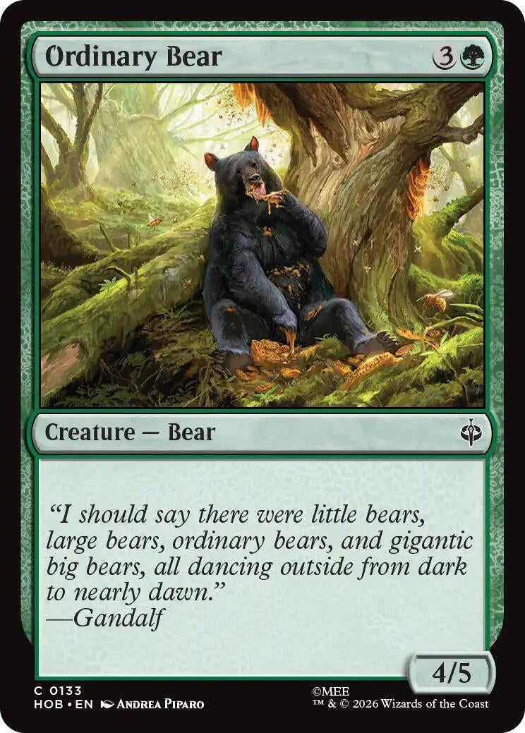 Image for Ordinary Bear (133) [The Hobbit] - Magic: The Gathering