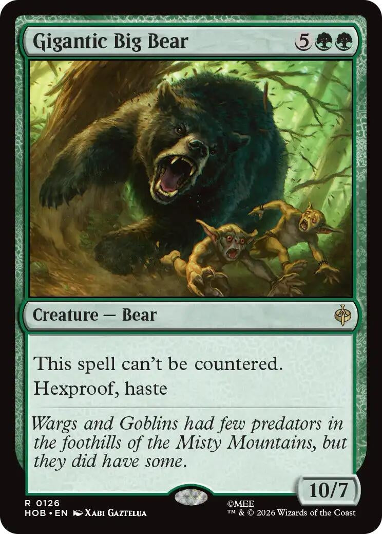 Image for Gigantic Big Bear (126) [The Hobbit] - Magic: The Gathering