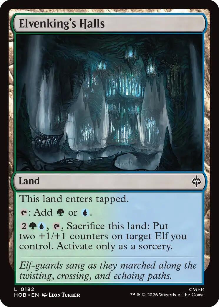 Image for Elvenking's Halls (182) [The Hobbit] - Magic: The Gathering
