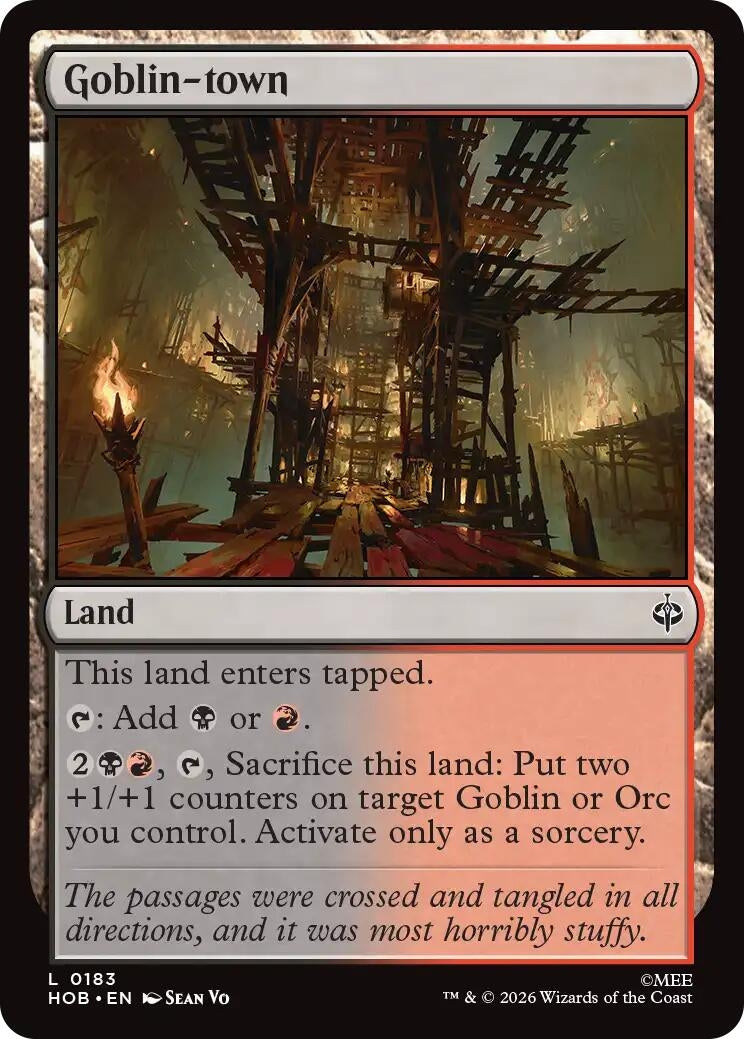 Image for Goblin-town (183) [The Hobbit] - Magic: The Gathering