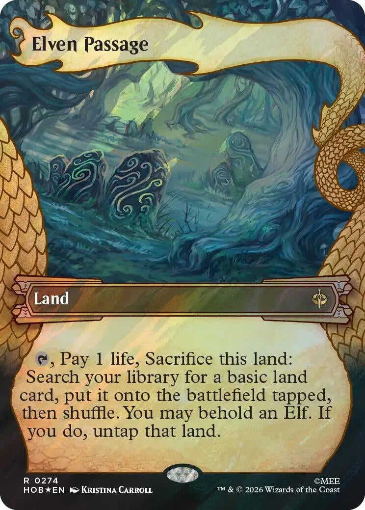 Image for Elven Passage (Showcase) (Surge Foil) (274) [The Hobbit] - Magic: The Gathering