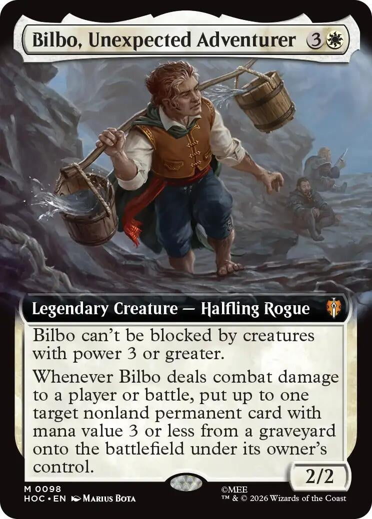 Image for Bilbo, Unexpected Adventurer (Extended Art) (98) [The Hobbit: Eternal-Legal] - Magic: The Gathering