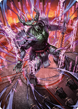 Hidetsugu, Devouring Chaos Art Card (56) [Art Series: Kamigawa: Neon Dynasty]