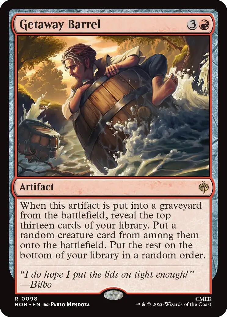 Image for Getaway Barrel (98) [The Hobbit] - Magic: The Gathering