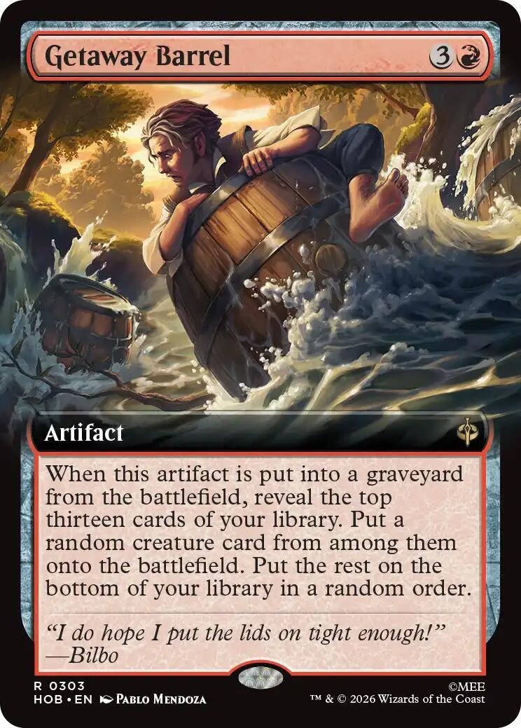Image for Getaway Barrel (Extended Art) (303) [The Hobbit] - Magic: The Gathering