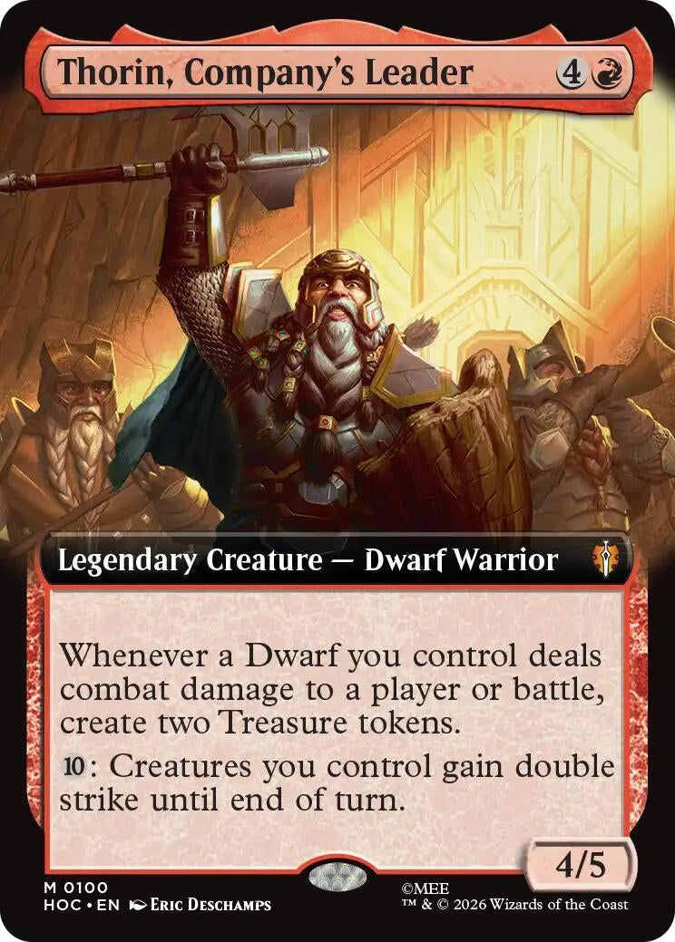Image for Thorin, Company's Leader (Extended Art) (100) [The Hobbit: Eternal-Legal] - Magic: The Gathering