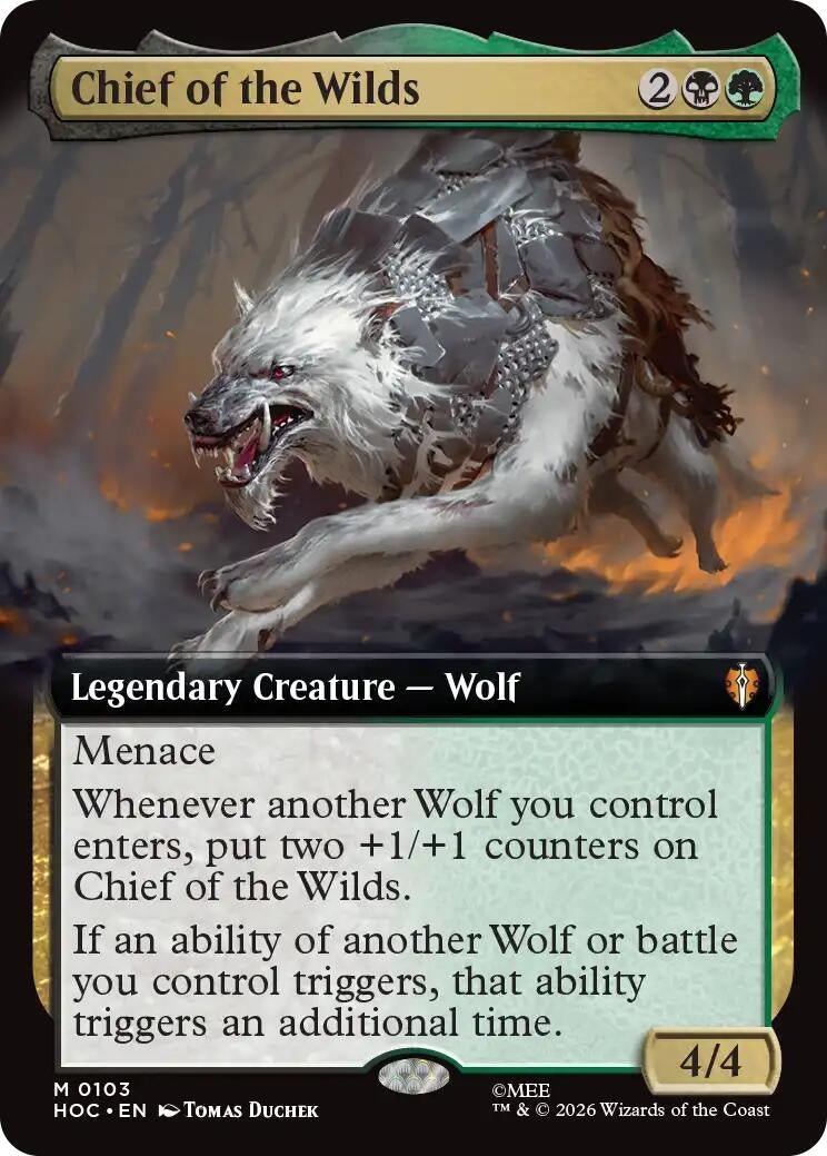 Image for Chief of the Wilds (Extended Art) (103) [The Hobbit: Eternal-Legal] - Magic: The Gathering