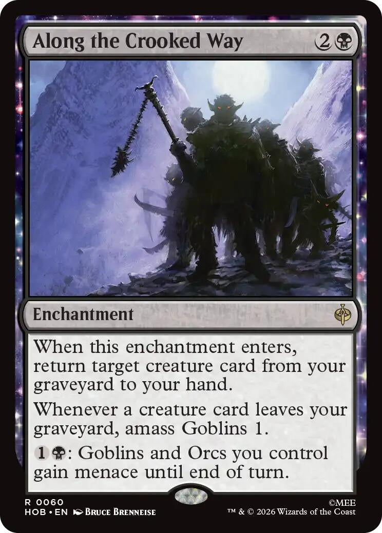 Image for Along the Crooked Way (60) [The Hobbit] - Magic: The Gathering
