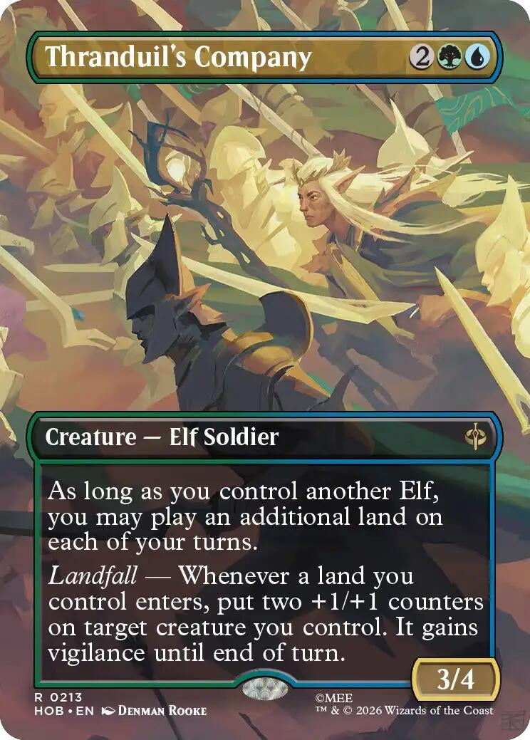 Image for Thranduil's Company (Borderless) (213) [The Hobbit] - Magic: The Gathering