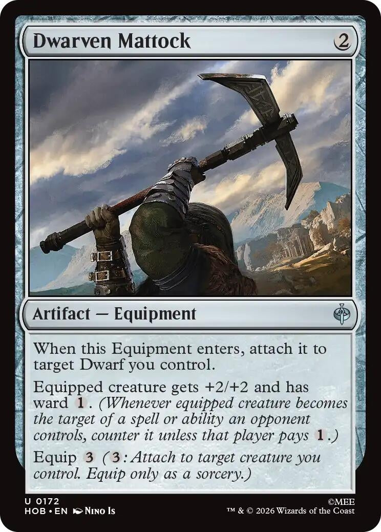 Image for Dwarven Mattock (172) [The Hobbit] - Magic: The Gathering
