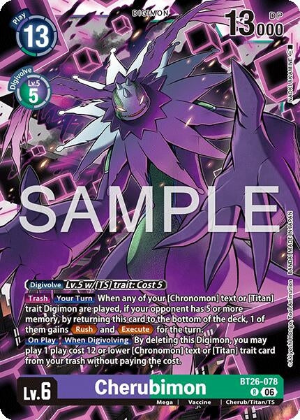 Image for Cherubimon (BT26-078 R) [Timeless Bonds] - Digimon Card Game