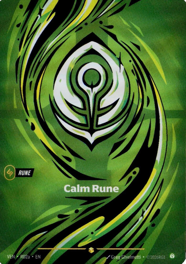 Image for Calm Rune (R02a) (R02a) [Vendetta] - Riftbound: League of Legends Trading Card Game
