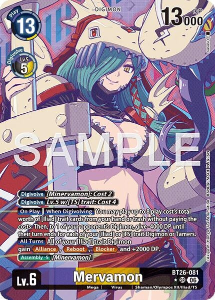 Image for Mervamon (Alternate Art) (BT26-081 SR) [Timeless Bonds] - Digimon Card Game
