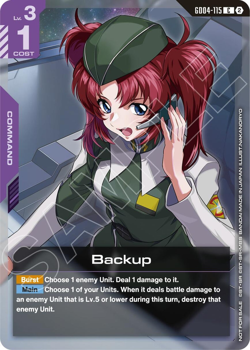 Image for Backup (Event Pack 02) (GD04-115) [Gundam Promotional Cards] - Gundam Card Game