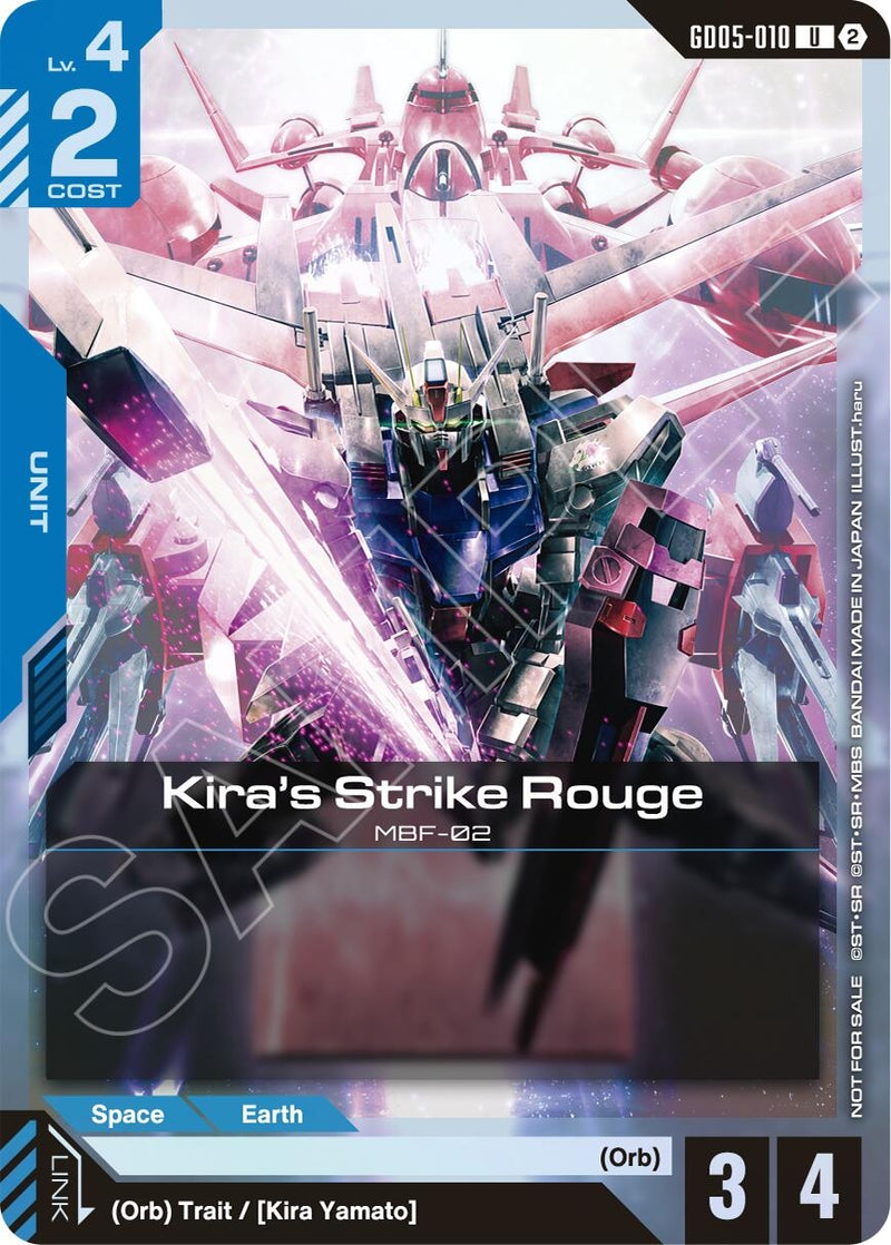 Image for Kira's Strike Rouge (Event Pack 02) (GD05-010) [Gundam Promotional Cards] - Gundam Card Game