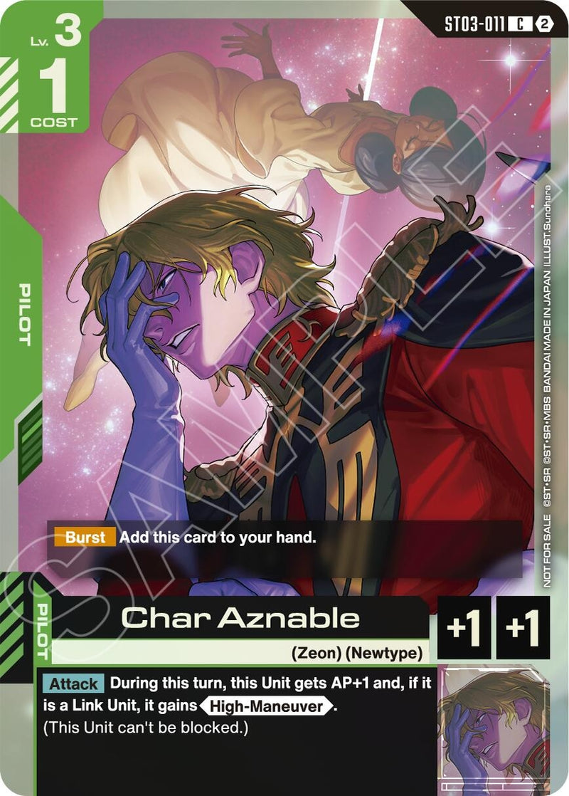 Image for Char Aznable (World Championship Regionals 26-27 Season 2) (ST03-011) [Gundam Promotional Cards] - Gundam Card Game