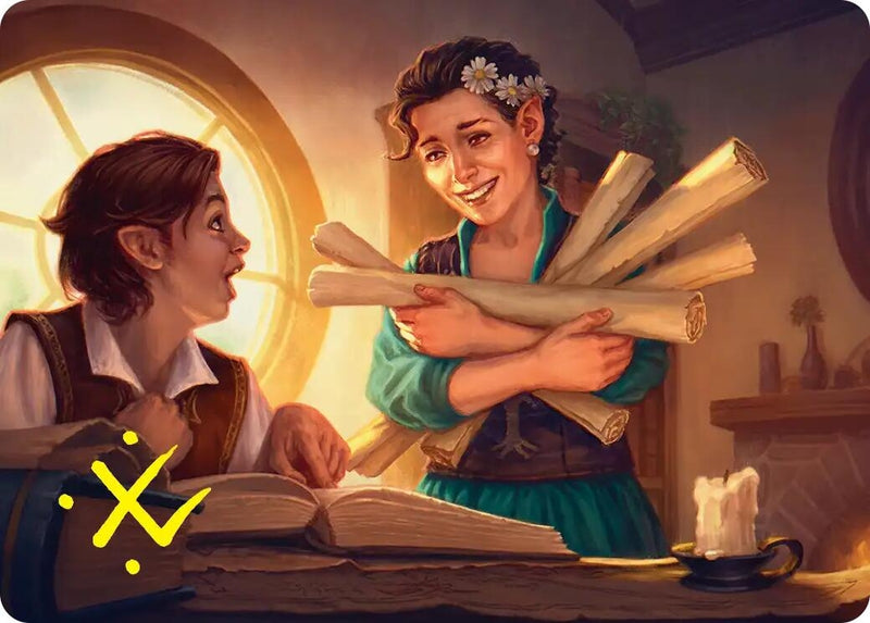 Image for Belladonna Took Art Card (Gold-Stamped Signature) (2) [Art Series: The Hobbit] - Magic: The Gathering