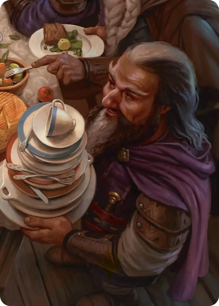 Image for Ori, Plate Stacker Art Card (6/12) (6) [Art Series: The Hobbit] - Magic: The Gathering