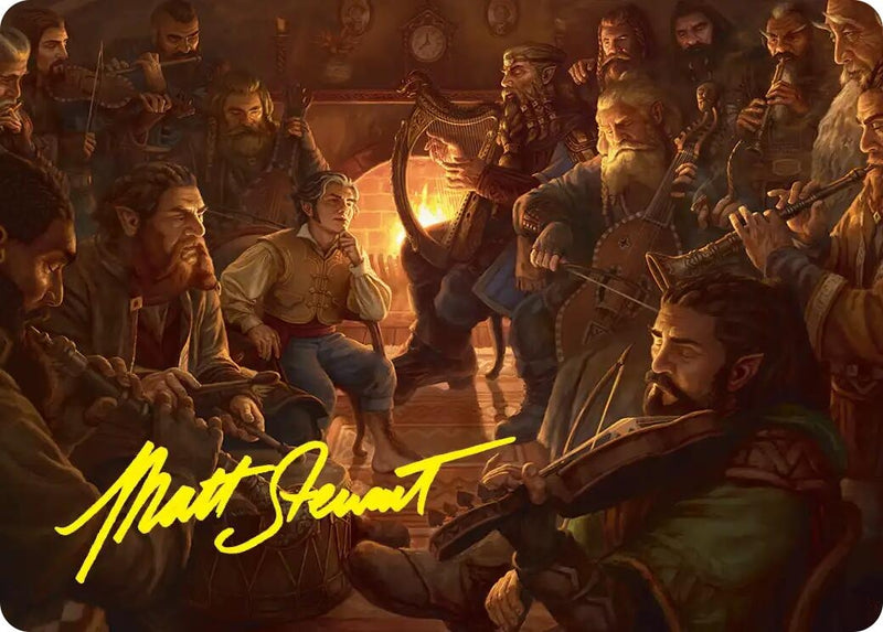 Image for An Unexpected Party Art Card (Gold-Stamped Signature) (6) [Art Series: The Hobbit] - Magic: The Gathering