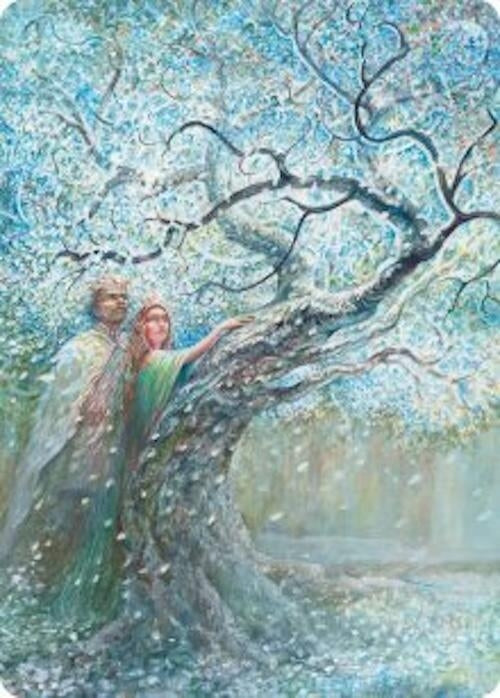 Image for Flowering of the White Tree Art Card (27) [Art Series: The Hobbit] - Magic: The Gathering
